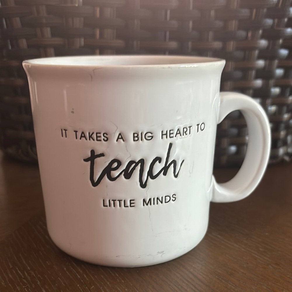 White Ceramic Teacher Mug